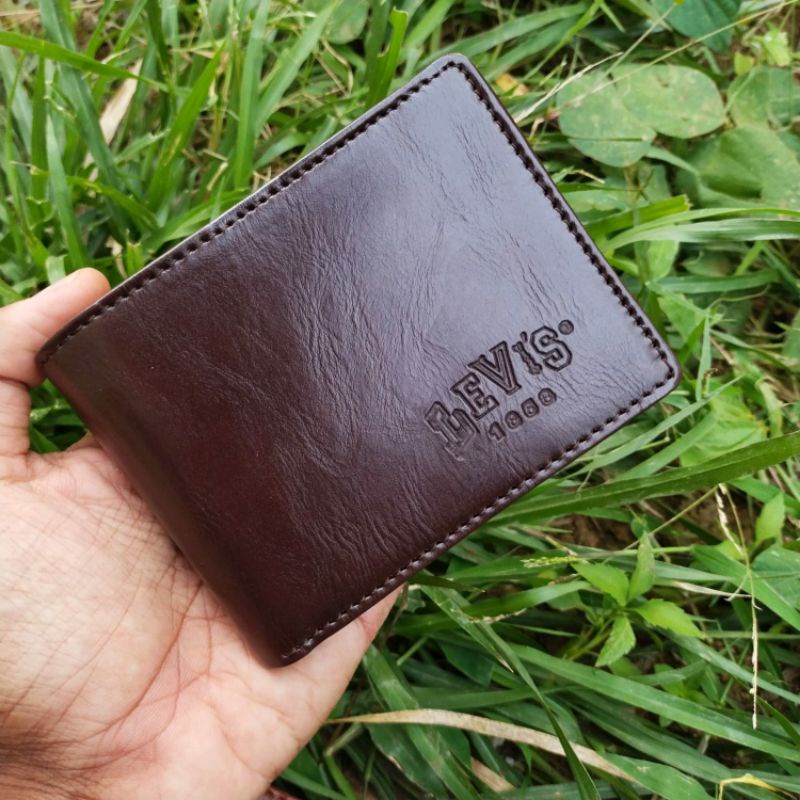 New: Dompet Kulit Pria Lipat 4 Ruang. Dompet kulit Asli pria Termurah