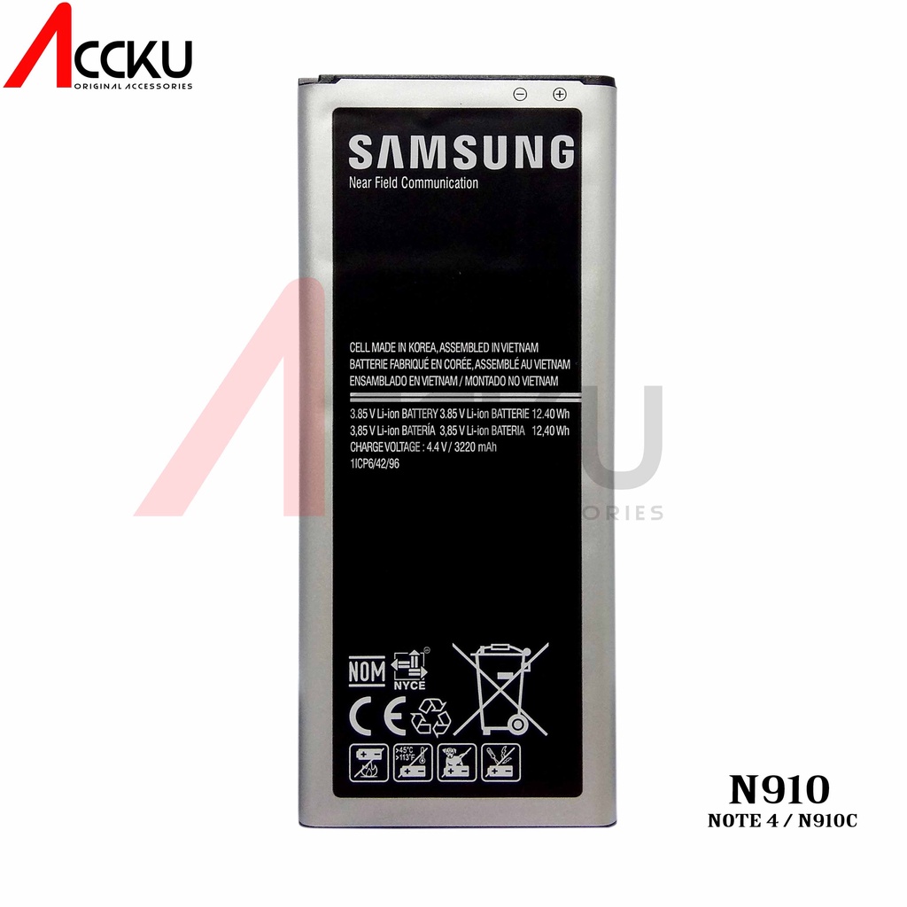 BATERAI SAMSUNG N910C BATTERY SAMSUNG GALAXY NOTE 4 EB-BN910BBE ORIGINAL