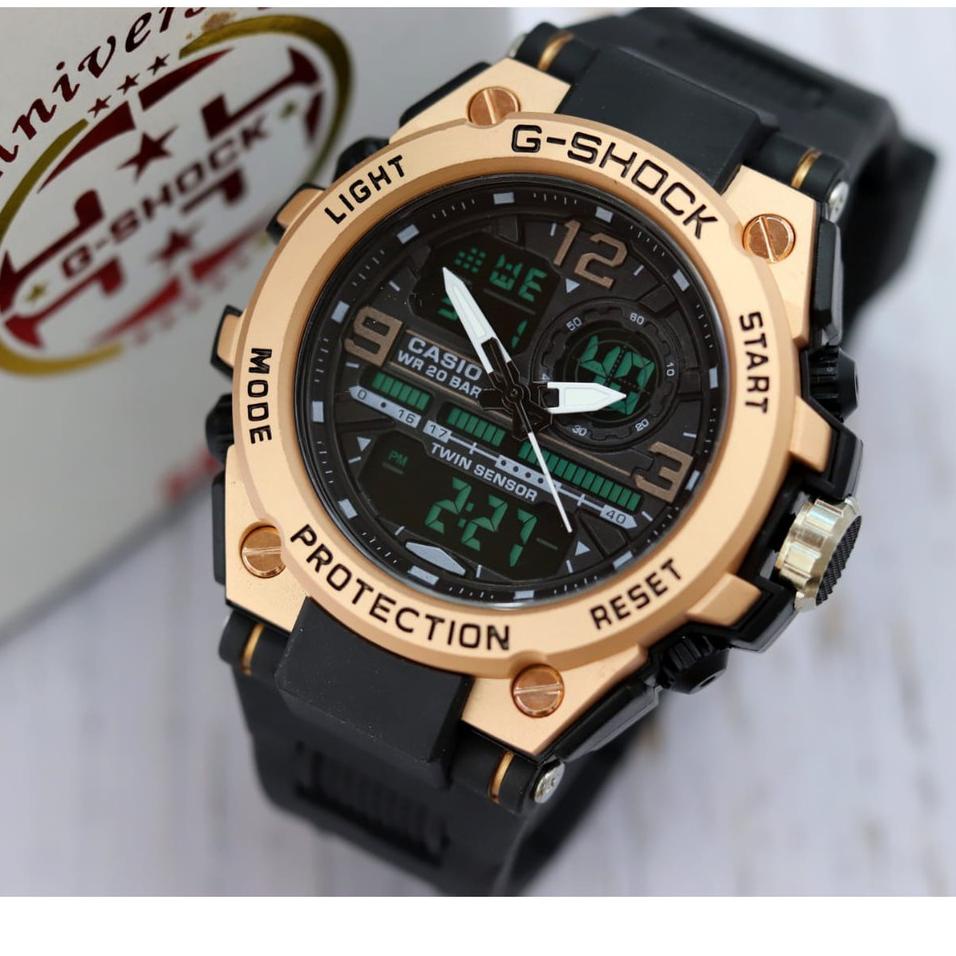 JAM TANGAN PRIA G-SHOCK CASIO METAL 2395 BAHAN RUBBER (KODE 7668)