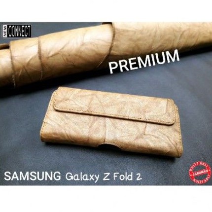 Sarung dompet hp galaxy z fold 2 dan fold 3 kulit asli kualitas premium