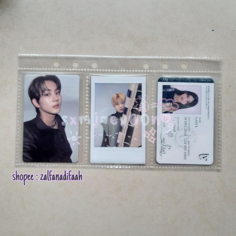 WTS PHOTOCARD PC JUNGWON NI-KI RIKI ENHYPEN ID CARD GAEUL IVE OFFICIAL