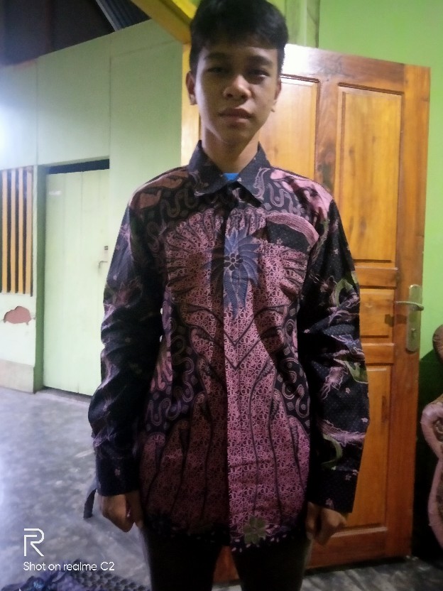 Batik Solo Kemeja Batik Pria Lengan Panjang Lapis Furing Suket Segoro Sm Atasan Modern Premium