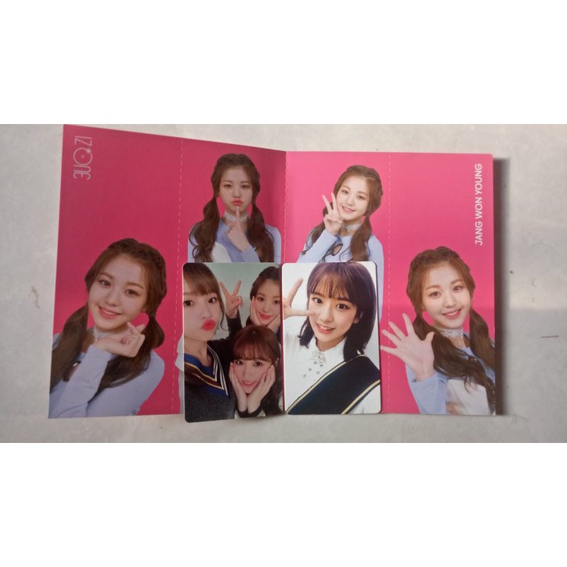 IZ*ONE COLOR*IZ PC SOLO YUJIN, UNIT WONYENAKO, WONYOUNG FOLDED POSTER. PHOTOCARD YUJIN PRAMUKA WONYO