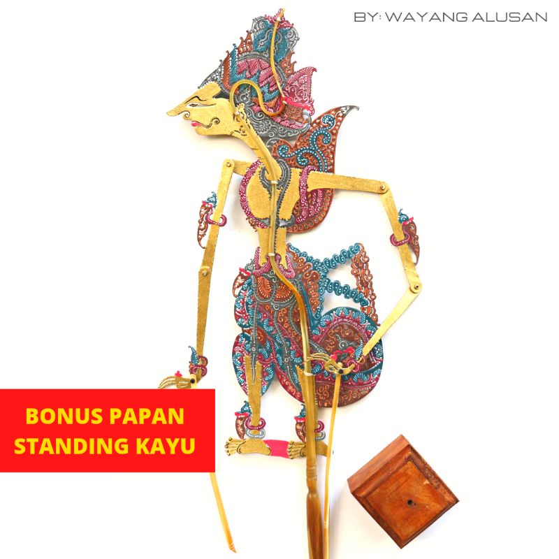 Wayang kulit Kresna - Wayang kresno alusan (Tinggi wayang 30cm)