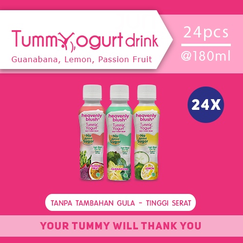 

Heavenly Blush Tummy Yogurt Drink Sugar Free [24 PCS X 180 ML]