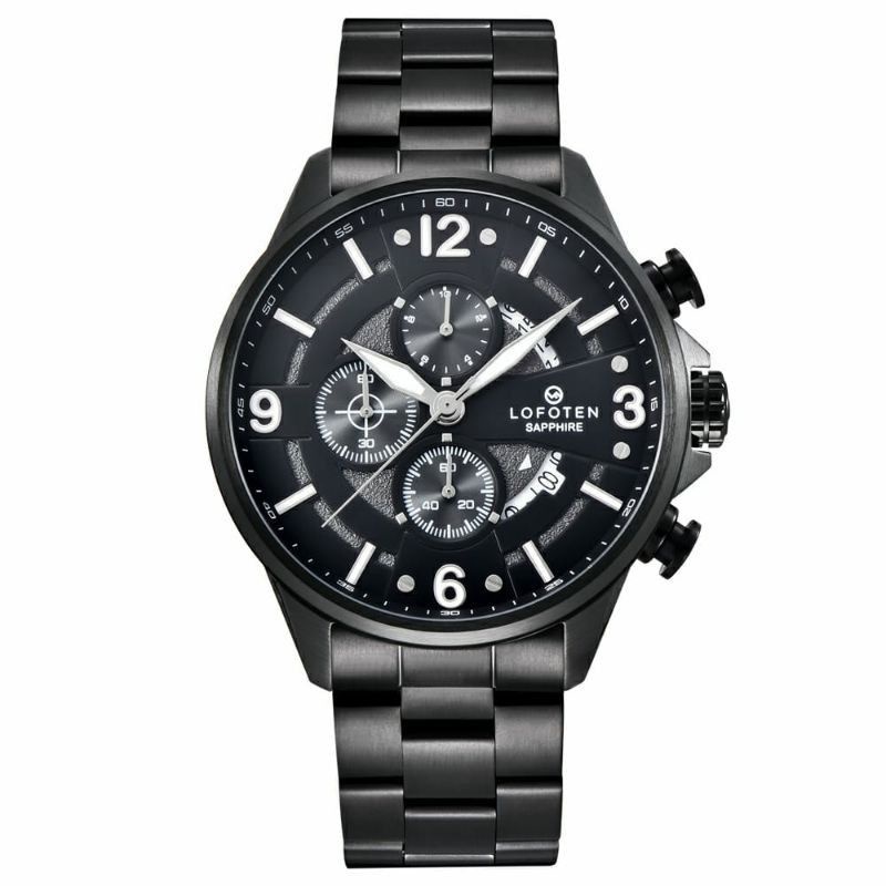 LOFOTEN 6507 JAM TANGAN PRIA LOFOTEN F.6507 SAPPHIRE ORIGINAL BLACK