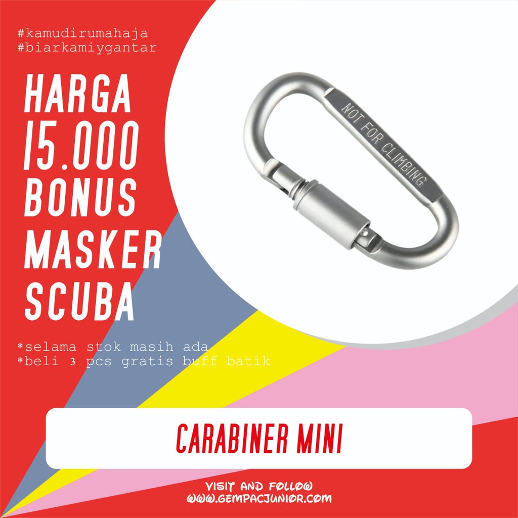 Carabiner Mini Free Masker Scuba