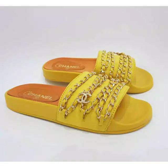 [ NC REALPIC]- Sandal Sendal Selop Wanita Chanel Import