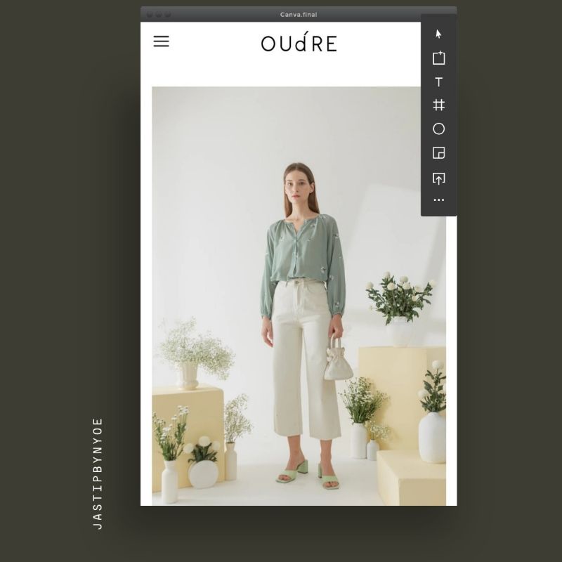 (BOOKED) Mido Top Oudre  in Dark Seafoam