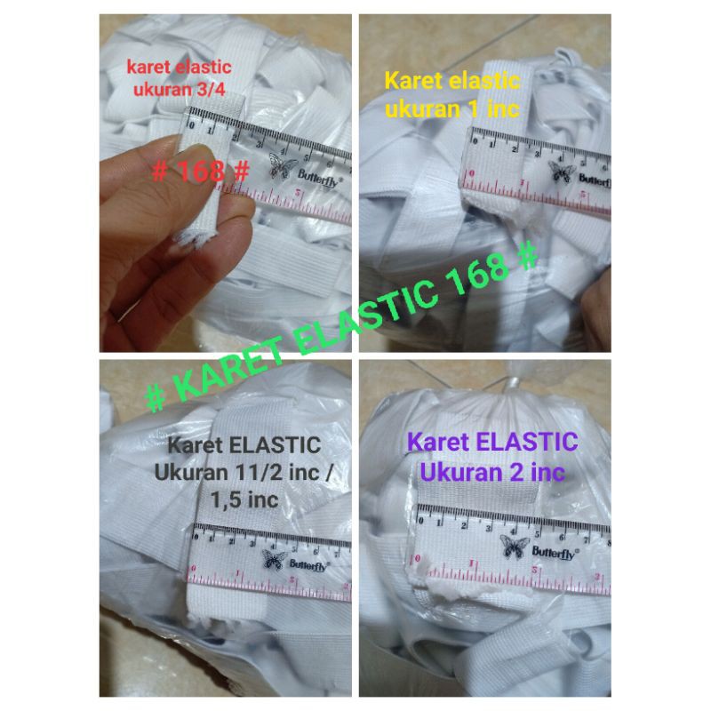 ( COD ) KARET ELASTIC (1/2 kilo)UKURAN 3/4 - 2 INC