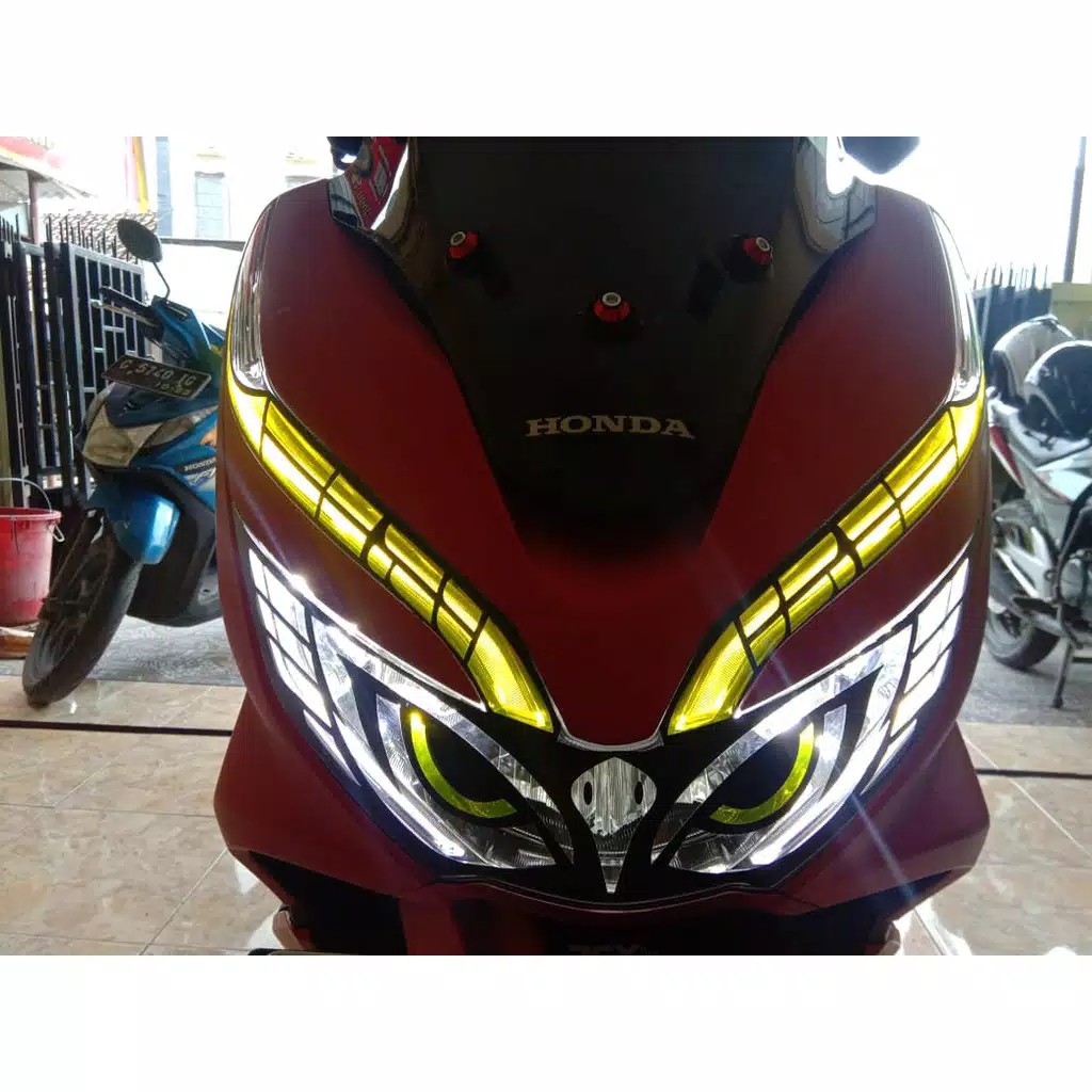 Sticker PCX Stiker PCX Striping PCX Stiker Motor PCX Lampu Motor Mata Elang PCX Alis Motif Bayar COD