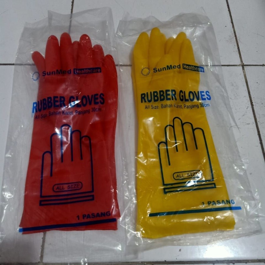 Sarung Tangan Latex Tebal / Industrial Gloves ( Sunmed Healthcare )