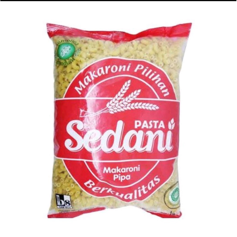 Sedani Makaroni Pipa 1Kg - Sedani Macaroni Spiral Sedani 1Kg - Makaroni kerang 1 Kg