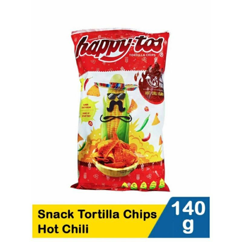 

Happy tos tortilla hot chili 140gr