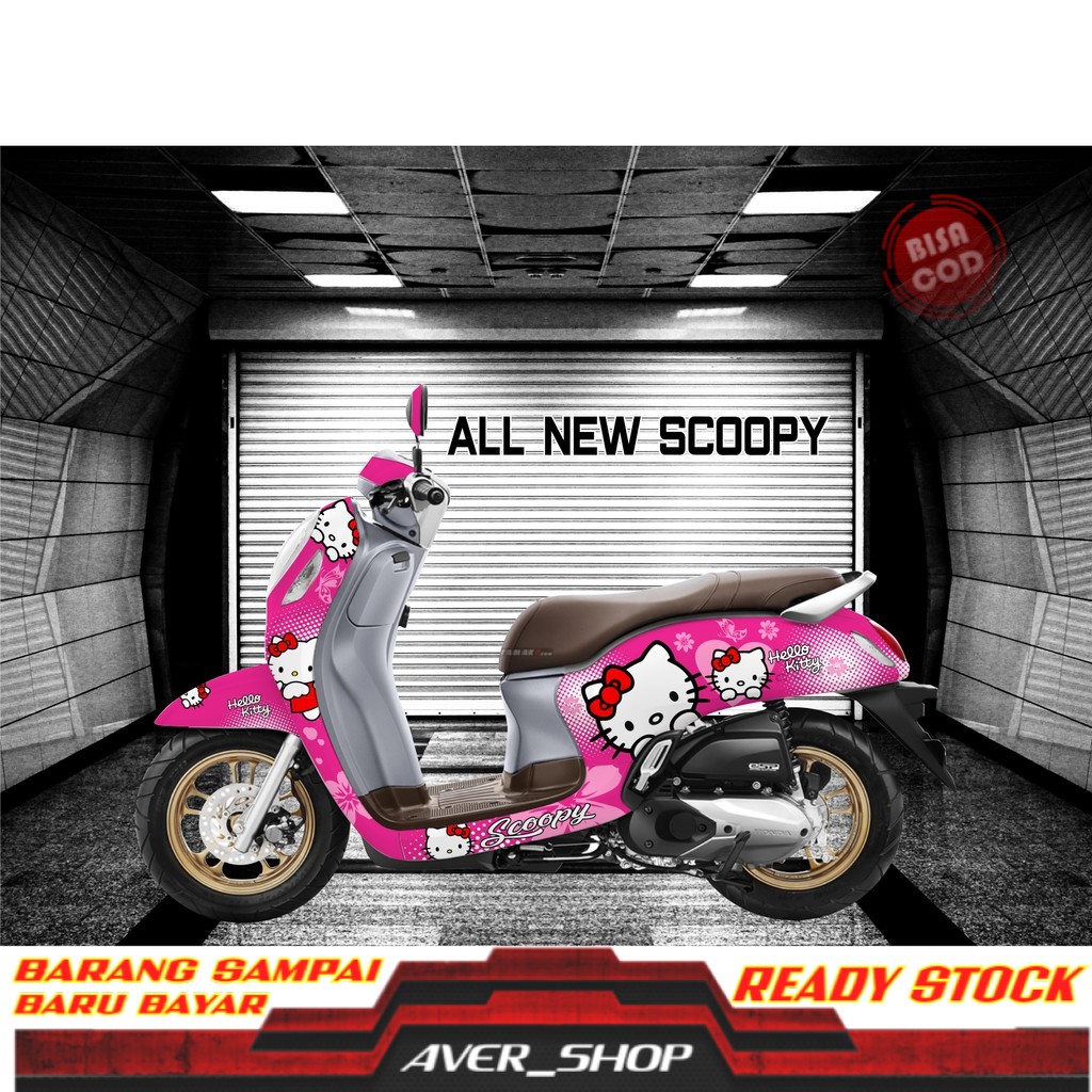Striping scoopy fi full body Stiker motor varisi Decal motor scoopy full body