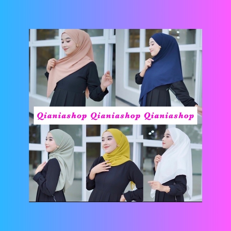 HIJAB SEGIEMPAT INSTAN MALAYSIA / KERUDUNG INSTAN MALAYSIA / JILBAB