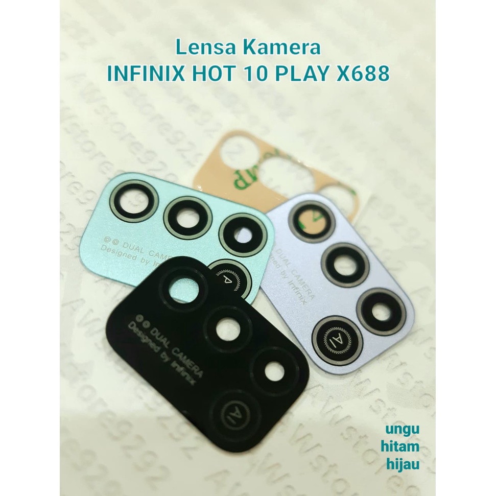 Camera Lens Lensa Kamera Kaca Kamera Belakang INFINIX HOT 10 PLAY X688