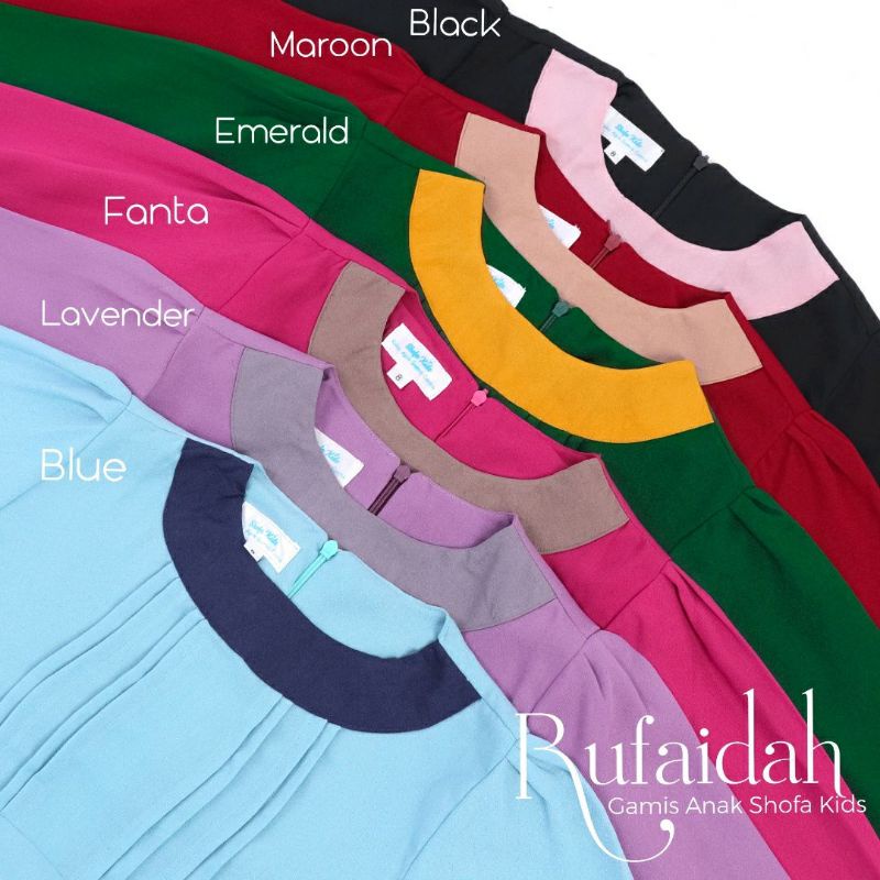 (SHOFA KIDS) SET RUFAIDAH GAMIS ANAK SET