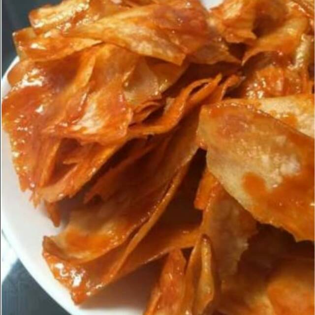 

KERIPIK SINGKONG BALADO / pouch ukuran 250gram Rp15000,-