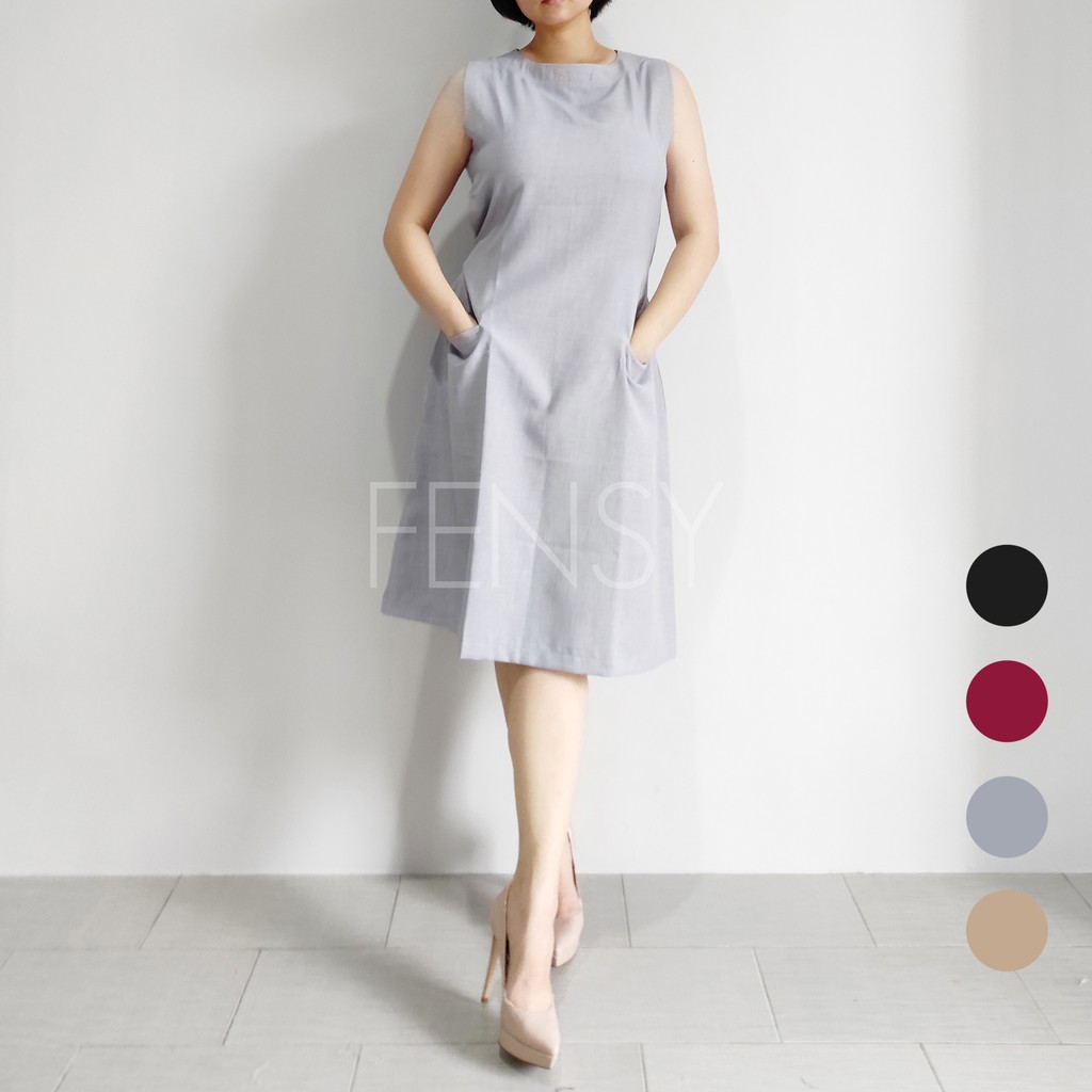 Yvonne Dress (made by FENSY) - Dress Korea Casual Mini A Line