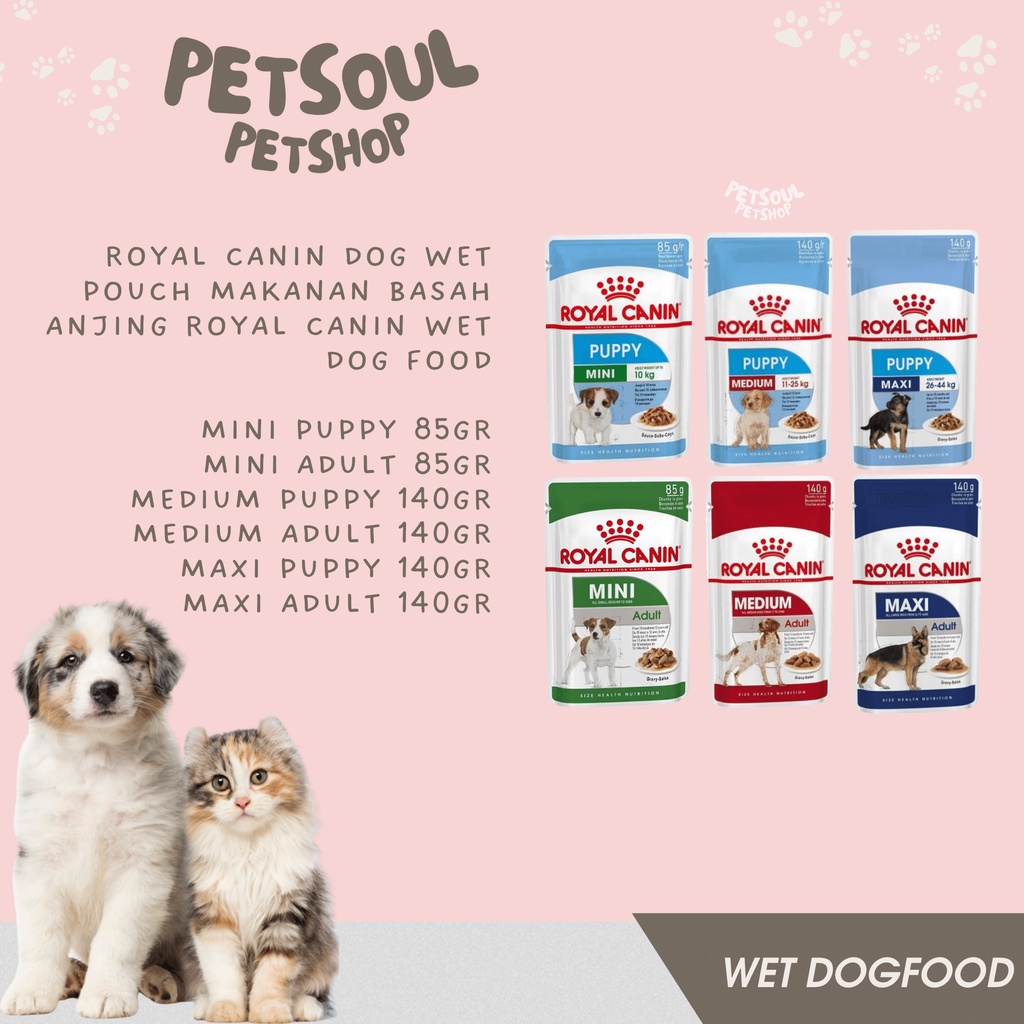 Royal Canin Dog Wet Pouch Makanan Basah Anjing Royal Canin Wet Dog Food