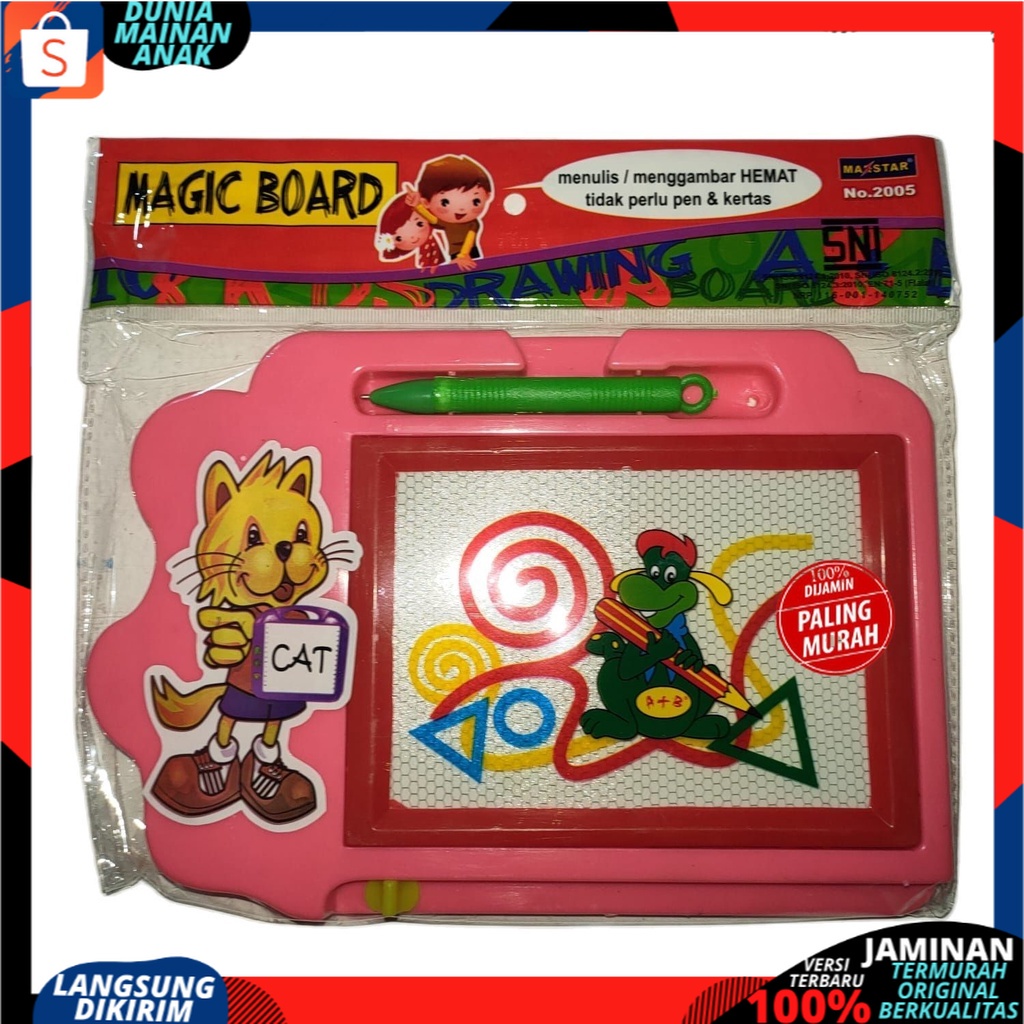 Mainan Anak Drawing Board Magnetic Papan Tulis Magnetik Hapus Gambar Dan Menulis Edukasi