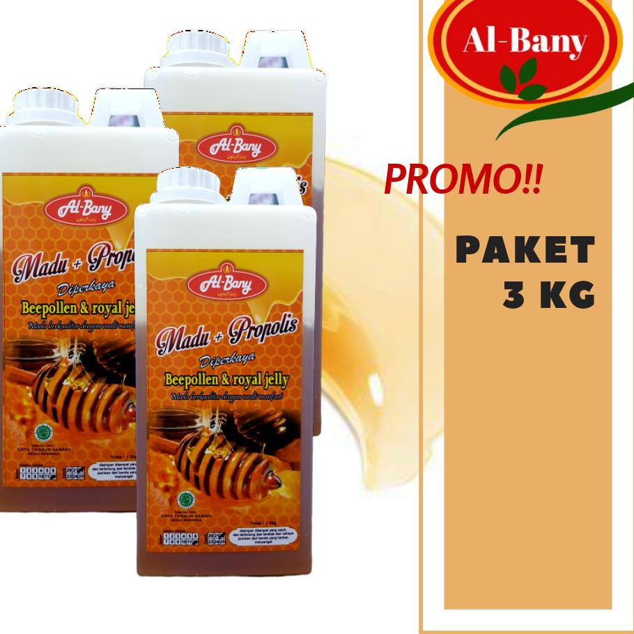 

Grosiran Murah Madu mix propolis Albany 3 kg gas !!