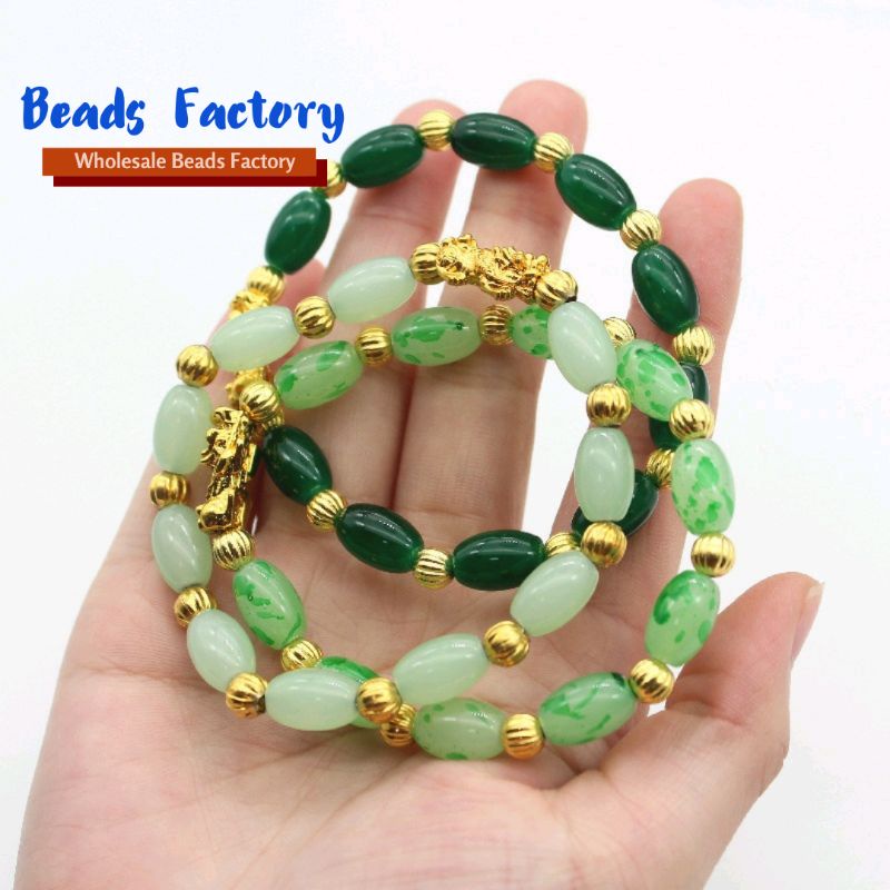 Lucky Women Jade Pixiu Bracelet Gelang Tangan Giok Naga