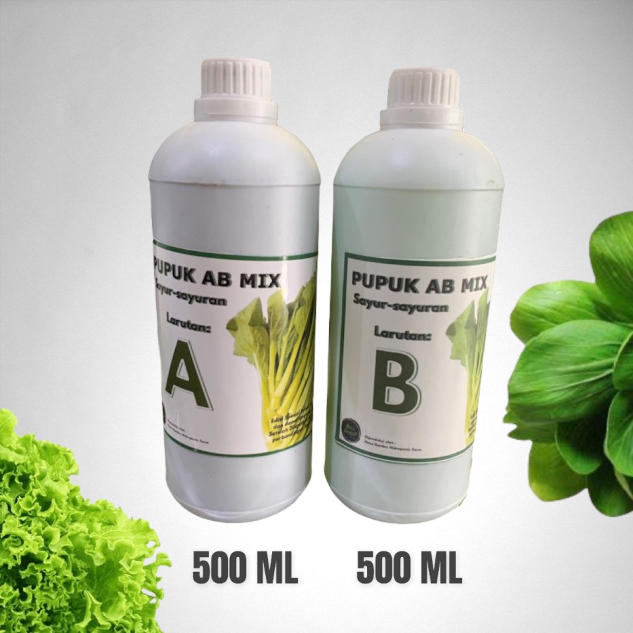 Nutrisi AB mix sayuran daun kemasan cair 500 ml