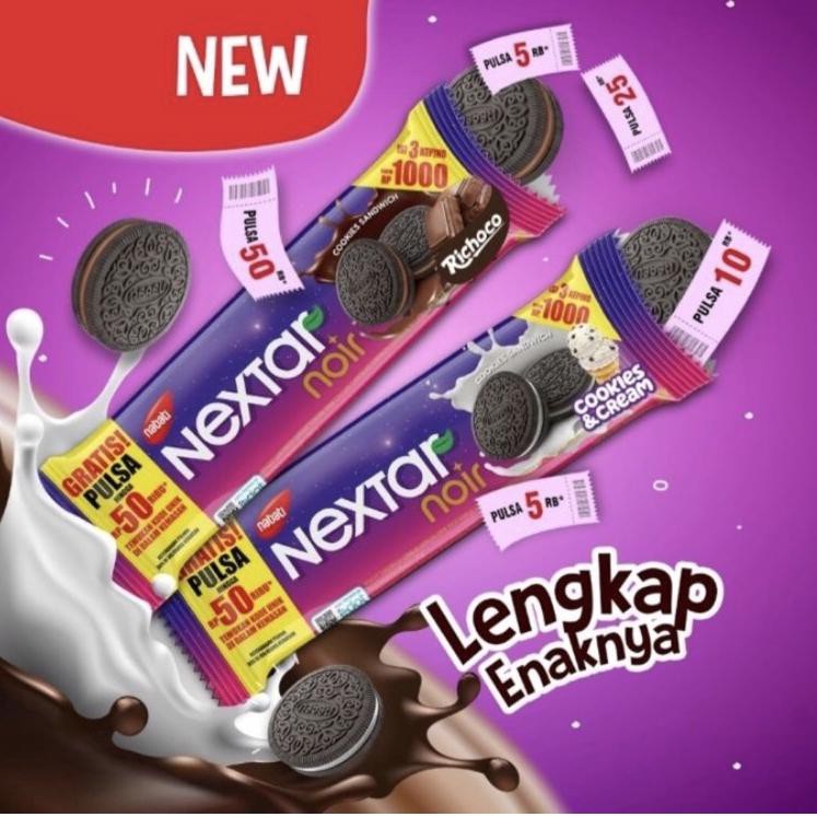

♥ Nextar Noir coklat 28gram/Nextar Noir COOKIES&CREAM 28gram/biskuit nextar Noir 28gram/Nextar Noir