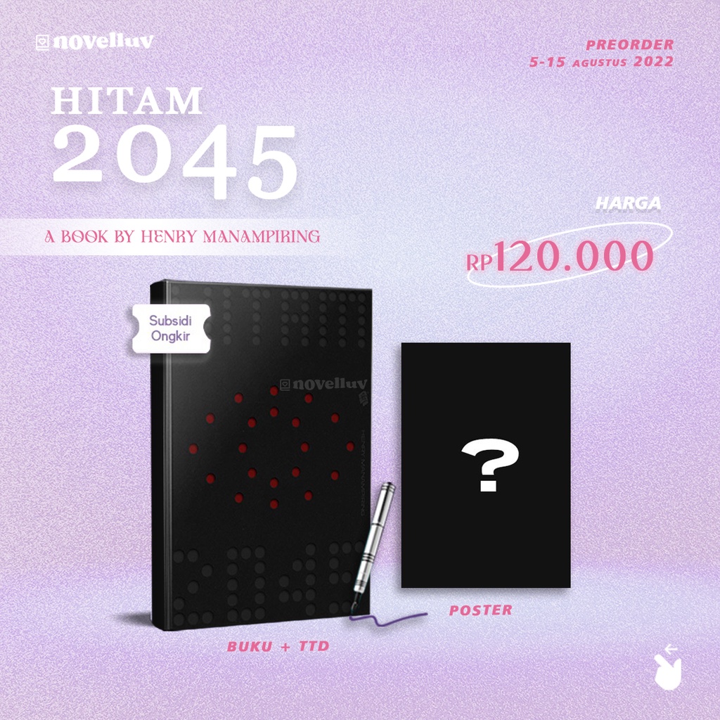 Jual Novel Hitam 2045 by Henry Manampiring Novel Indonesia Penulis Buku