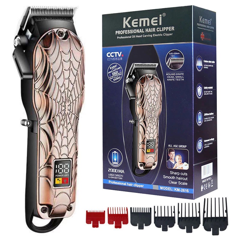 KEMEI Alat Cukur Rambut KM-2616 Hair Clipper Professional Electric