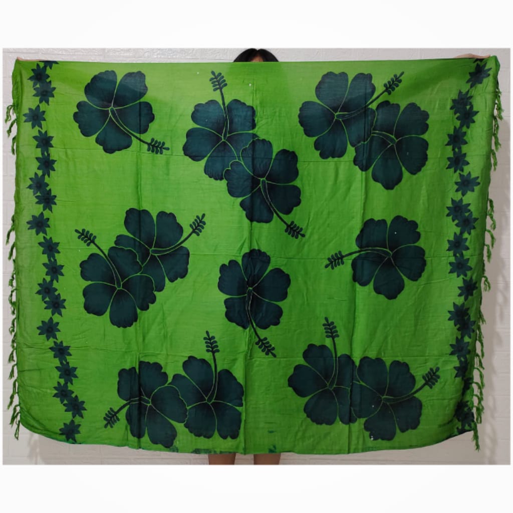 Kain Bali/Kain Wisata Pantai/Motif Saribunga Bali/165 x 120 cm/Rumbai/Sembilanmode