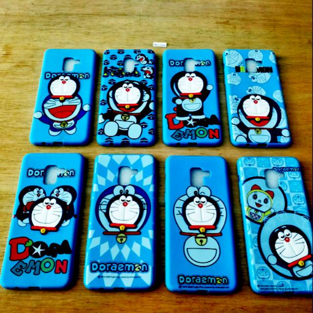 Case Samsung Galaxy A7 2018 Softcase gambar Doraemon Plus Pop Socket Samsung SM-A730