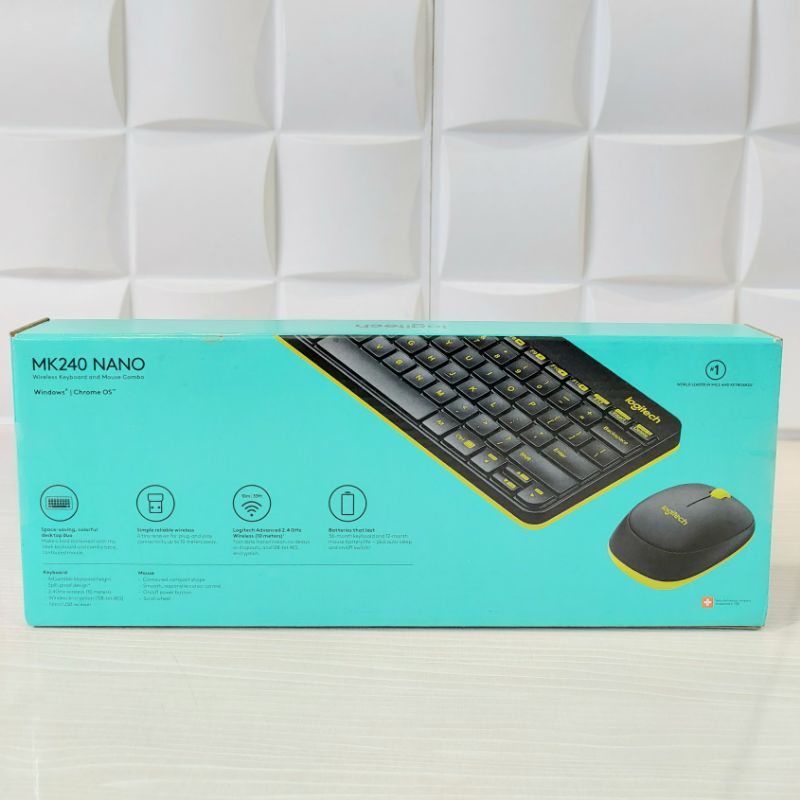 Logitech MK240 NANO Wireless Keyboard and Mouse combo