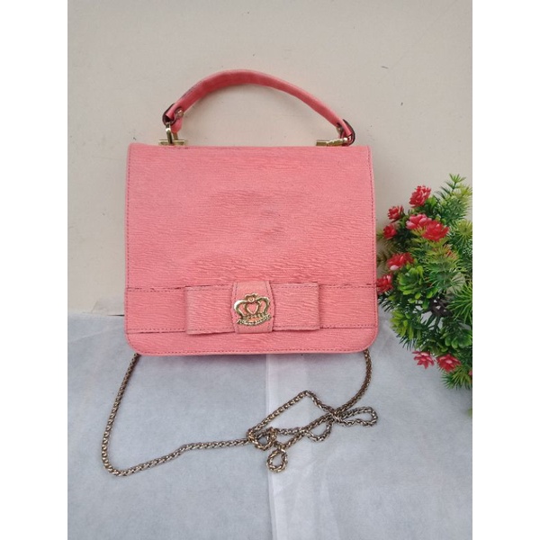 BANA BANA SLING ORANGE SOFT KULIT TAIGA, PRELOVED BANA BANA,  TAS BANA BANA,  PRELOVED SLING KULIT