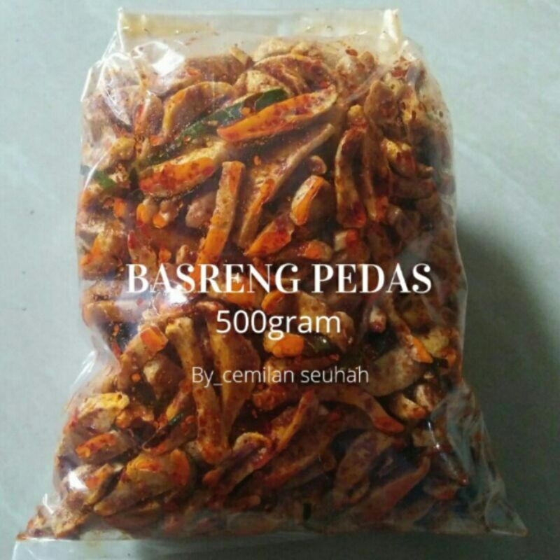 Basreng pedas extra daun jeruk isi 500gram