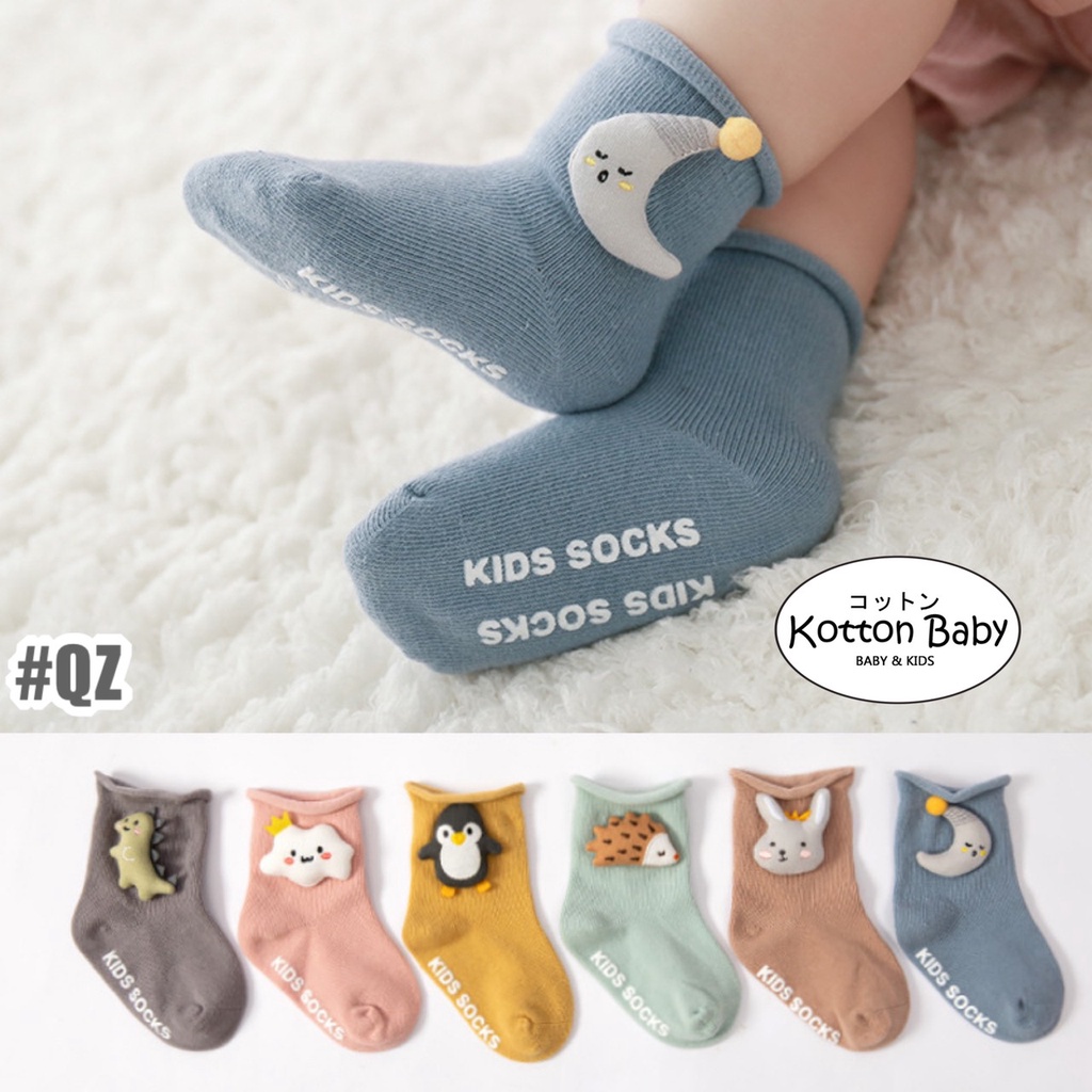 0-3 thn | KAOS KAKI BAYI ANAK IMPOR NEWBORN SOCKS LUCU KARAKTER KARTUN catalog QN QZ