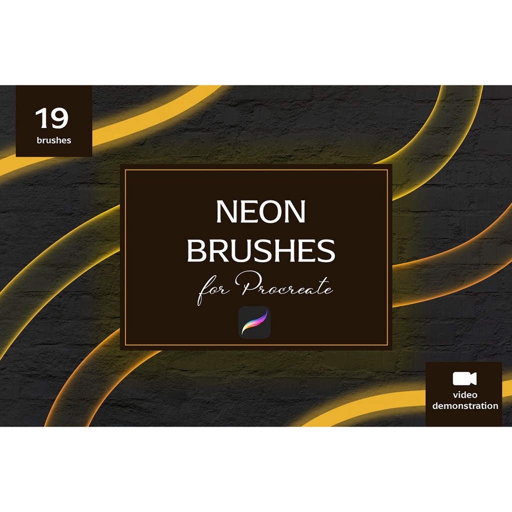 Procreate Brush - Neon Brush Set for Procreate
