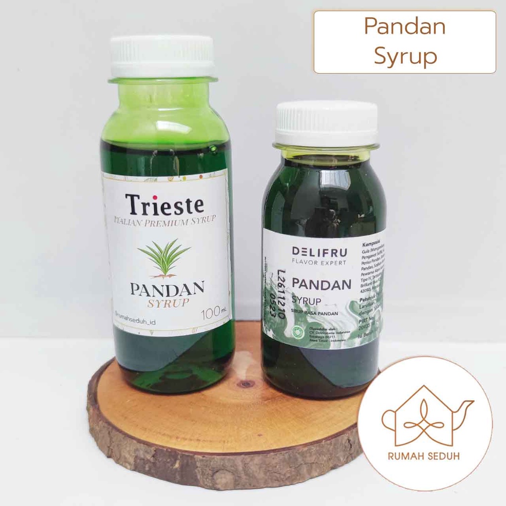 

100mL Sirup Pandan merk Trieste - Pandan Italian Premium Syrup Delifru - Daun Suji