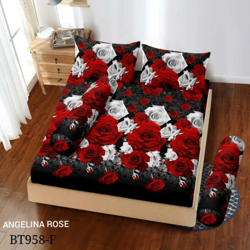 SPREI MOTIF MAWAR 3D NO 180X200//SPREI BUNGA 3D//SPREI MOTIF BUNGA MAWAR  NO 1 //SPREI//SPREI MOTIF 