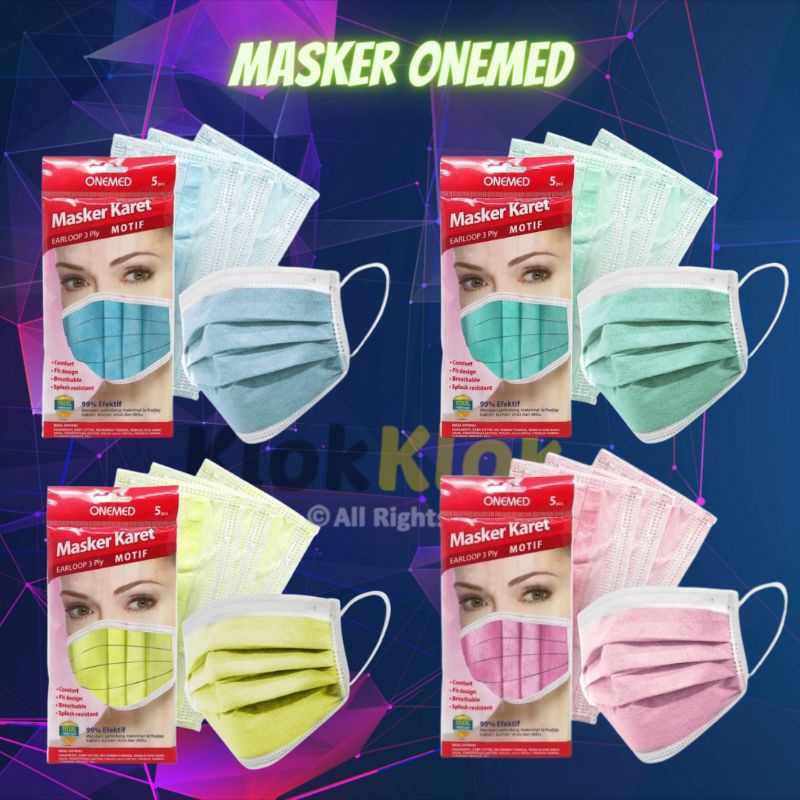 Masker onemed 5 pcs medis bedah