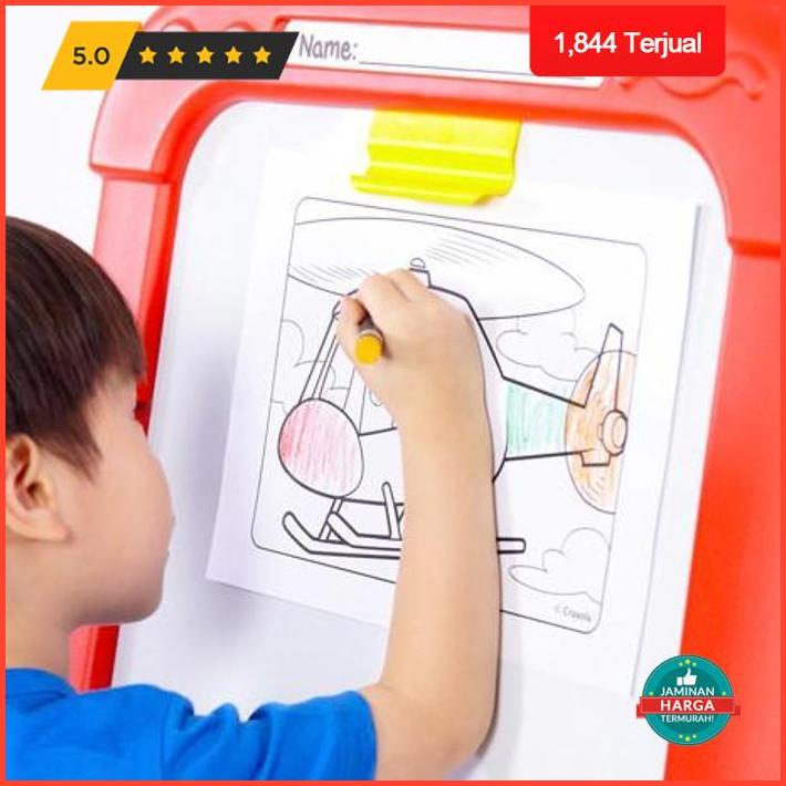 super sale crayola creative fun double easel papan tulis anak magnetik premium