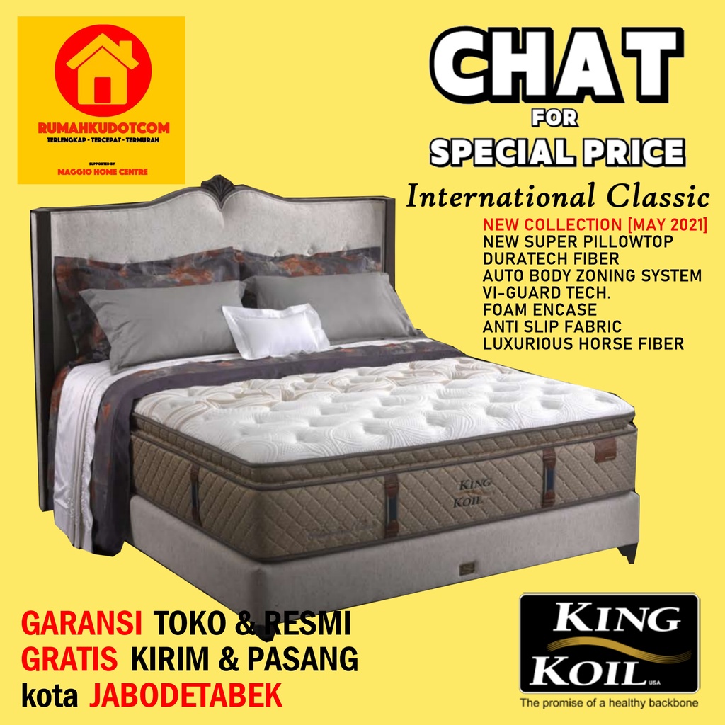 Jual KASUR KING KOIL INTERNATIONAL CLASSIC KING KOIL SIGNATURE