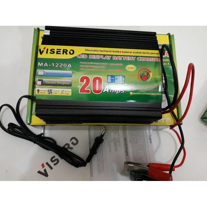 Otomotif - Charger Aki Portable - Aki Mobil Smart Fast Charger Aki 20A 12V 20A- Charger Aki Otomatis