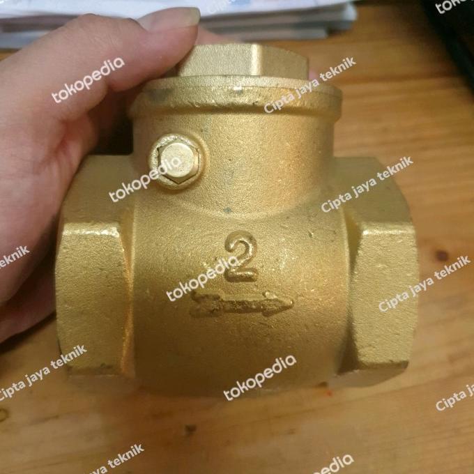 swing check valve kuningan / klep tabok 2 (INCH) PN16