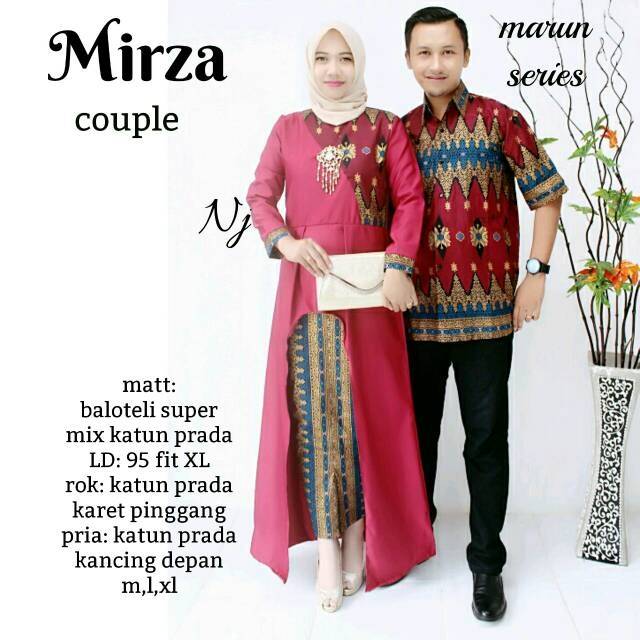 Couple mirza kardigan batik grosir pekalongan jogja solo