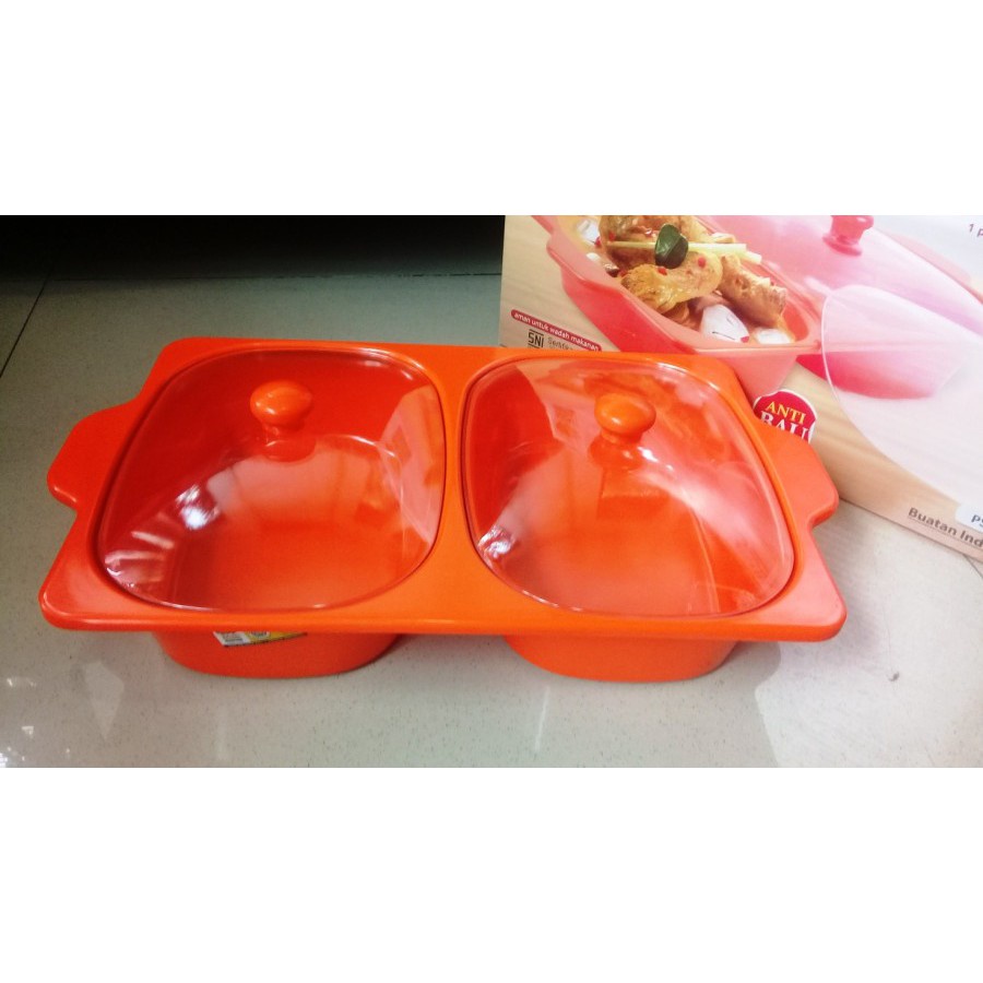 PS0701 Tempat Prasmanan Buffet Set Double Melamine - Golden Dragon - TJ2