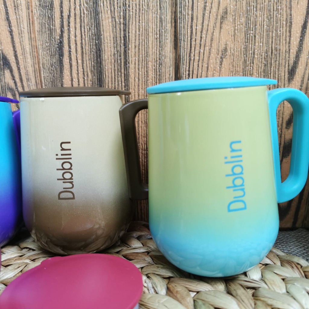 KUP - COD MURAH NEW MUG GELAS CANGKIR DUBBLIN RUGBY 270ML STAINLEESS - TAHAN PANAS DAN DINGIN