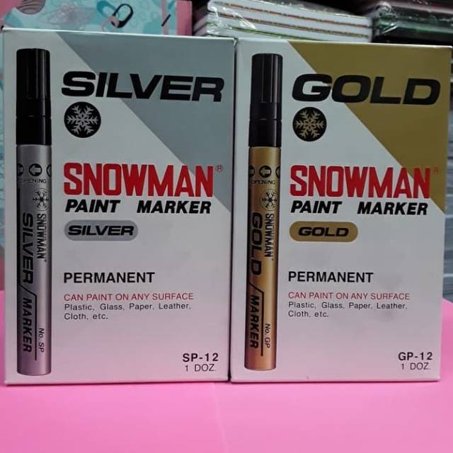 

Spidol Paint Marker Snowman (Gold & Silver)